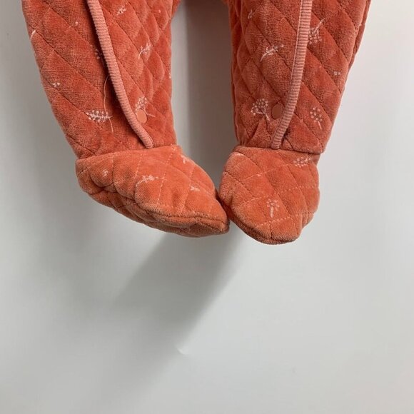 NORDSTROM Baby Print Bunting In Pink Desert Dottie One Piece Size 6 Months - Picture 5 of 15